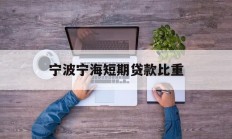 宁波宁海短期贷款比重
