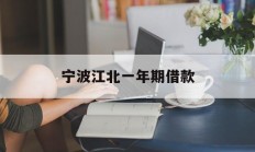 宁波江北一年期借款