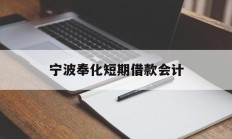 宁波奉化短期借款会计