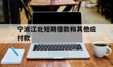 宁波江北短期借款和其他应付款