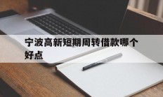 宁波高新短期周转借款哪个好点