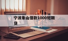宁波象山借款1000短期贷