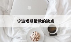 宁波短期借款的缺点