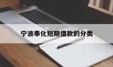 宁波奉化短期借款的分类