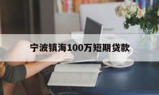 宁波镇海100万短期贷款
