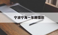 宁波宁海一年期借款