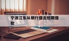宁波江东从银行借去短期借款