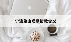宁波象山短期借款含义