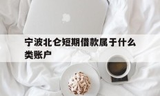宁波北仑短期借款属于什么类账户