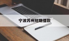 宁波苏州短期借款