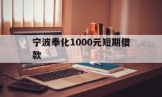 宁波奉化1000元短期借款