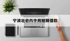 宁波北仑六个月短期借款