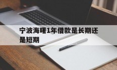 宁波海曙1年借款是长期还是短期