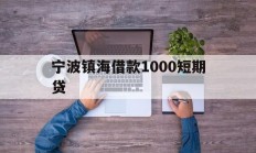 宁波镇海借款1000短期贷