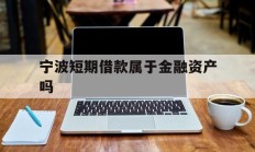 宁波短期借款属于金融资产吗