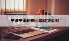 宁波宁海短期小额借贷公司