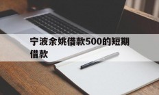 宁波余姚借款500的短期借款