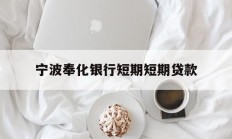 宁波奉化银行短期短期贷款