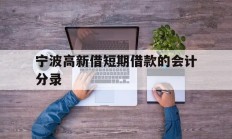 宁波高新借短期借款的会计分录