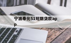 宁波奉化51短期贷款app