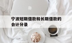 宁波短期借款和长期借款的会计分录