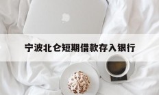 宁波北仑短期借款存入银行