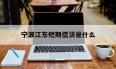 宁波江东短期借贷是什么