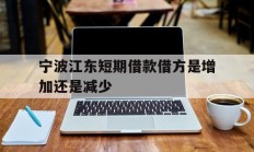 宁波江东短期借款借方是增加还是减少