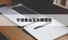宁波象山五年期借款