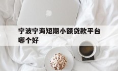 宁波宁海短期小额贷款平台哪个好