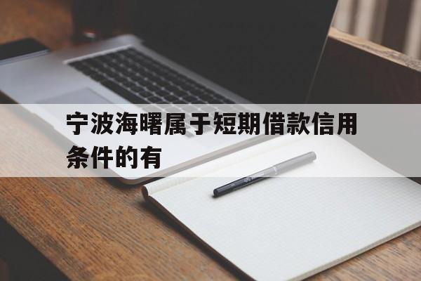 宁波海曙属于短期借款信用条件的有 宁波海曙属于短期借款信用条件的有